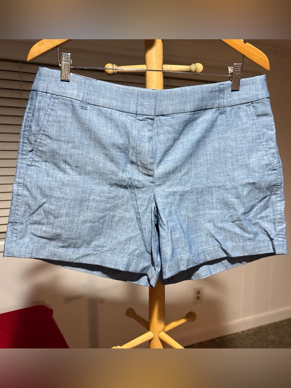 J. by J.Crew 6” Chambray Shorts Size 12 Blue Tailored
